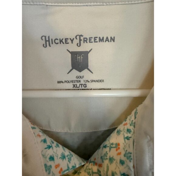 Hickey Freeman Performance Golf Polo Shirt Men's Sz XL w/ Cactus/Palm - Picture 5 of 7